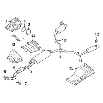 Infiniti OE - Exhaust System - Exhaust Components (2.0L)