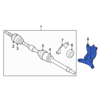 Infiniti OE - Front Right CV Axle Shaft Carrier Bearing Bracket