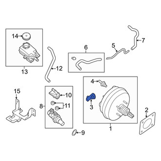 Infiniti OE - Power Brake Booster Vacuum Sensor