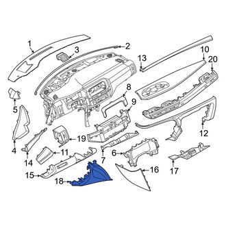 Infiniti OE - Front Left Lower Instrument Panel Cover