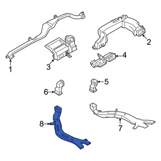 Infiniti OE - Front Left Lower Instrument Panel Air Duct
