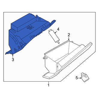 Infiniti OE - Front Glove Box Housing