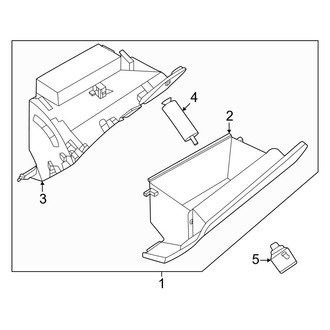 Infiniti OE - Front Glove Box Assembly