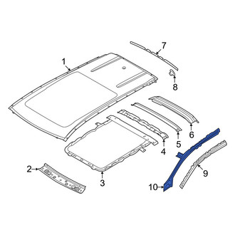 Infiniti OE - Left Inner Roof Side Rail