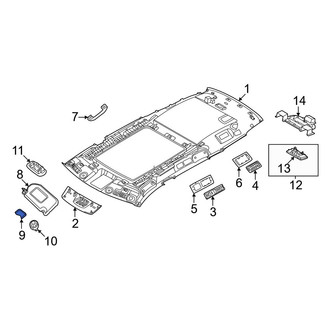 Infiniti OE - Sun Visor Cover