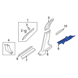 Infiniti OE - Rear Right Door Sill Plate