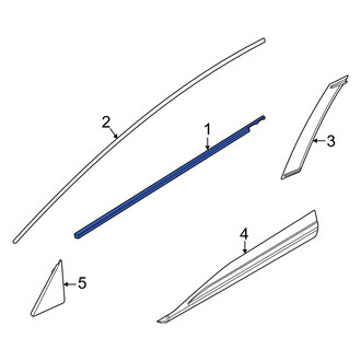 Infiniti OE - Front Left Door Belt Molding