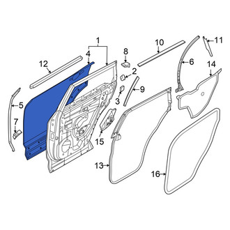Infiniti OE - Rear Left Outer Door Outer Panel