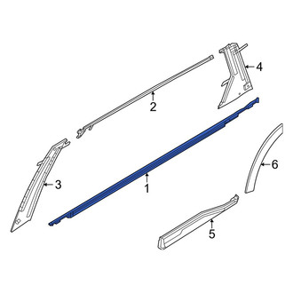 Infiniti OE - Rear Left Door Belt Molding