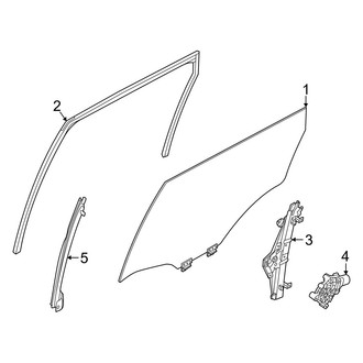 Infiniti OE - Rear Door - Glass & Hardware
