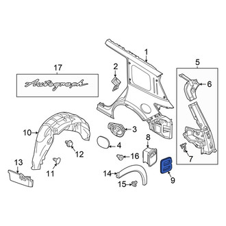 Infiniti OE - Rear Left Quarter Panel Vent