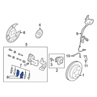 Infiniti OE - Rear Disc Brake Pad Set