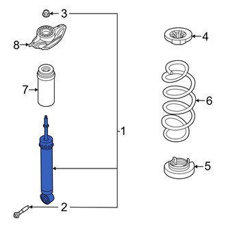 Infiniti OE - Rear Suspension Shock Absorber
