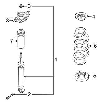 Infiniti OE - Rear Suspension - Shocks & Components (FWD)