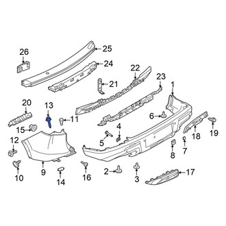 Infiniti OE - Upper Bumper Cover Bolt