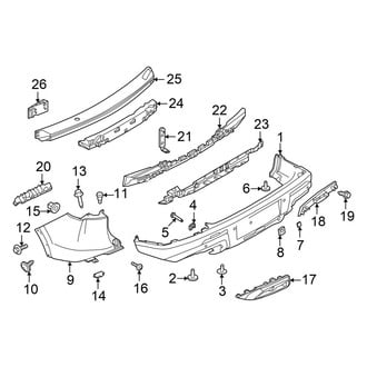 Infiniti OE - Rear Bumper - Bumper & Components