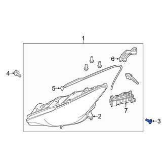 Infiniti OE - Headlight Mounting Bolt
