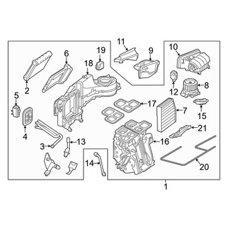 Infiniti OE - Air Conditioner & Heater - Evaporator & Heater Components