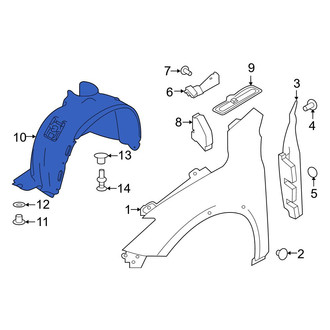 Infiniti OE - Front Right Fender Splash Shield