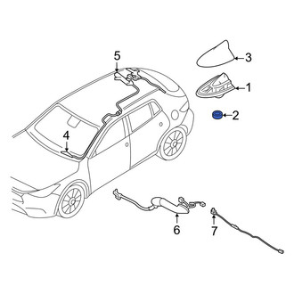 Infiniti OE - Radio Antenna Base Nut