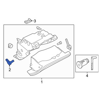Infiniti OE - Front Glove Box Door Hinge Pin