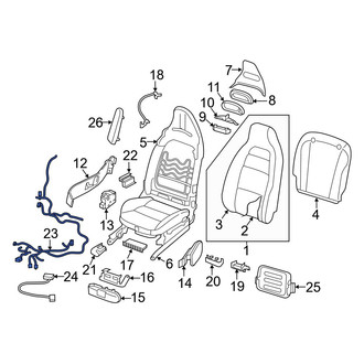 Infiniti OE - Front Right Power Seat Wiring Harness