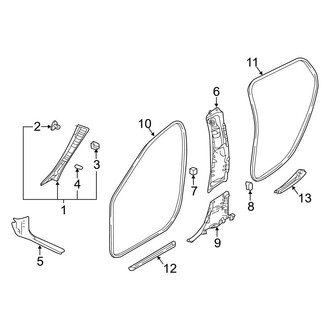 Infiniti OE - Pillars, Rocker & Floor - Interior Trim (Sport)