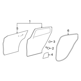 Infiniti OE - Rear Door - Door & Components