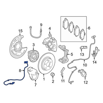 Infiniti OE - Right Parking Brake Actuator Connector