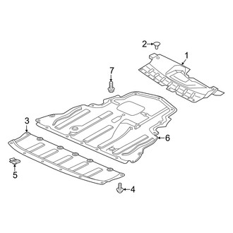 Infiniti OE - Radiator Support - Splash Shields