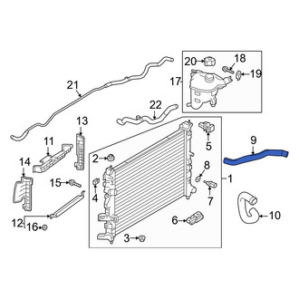Infiniti OE - Upper Radiator Coolant Hose