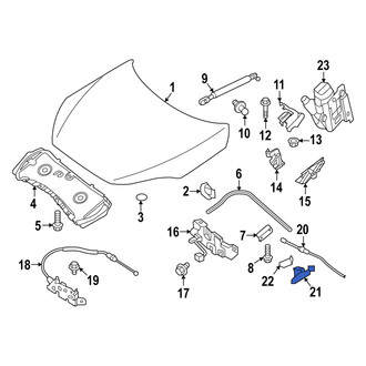Infiniti OE - Front Hood Release Handle