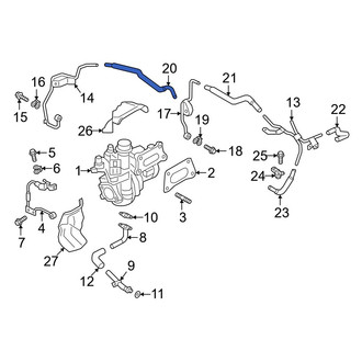 Infiniti OE - Turbocharger Coolant Line