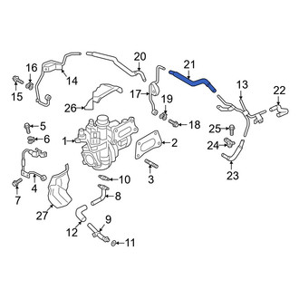 Infiniti OE - Turbocharger Coolant Line