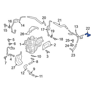 Infiniti OE - Turbocharger Coolant Line