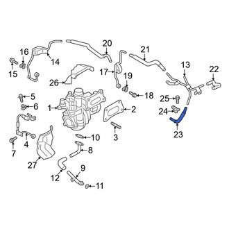 Infiniti OE - Turbocharger Coolant Line