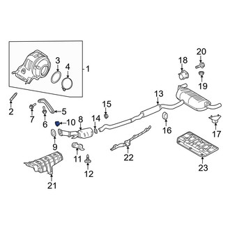 Infiniti OE - Rear Exhaust Pipe Nut