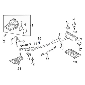Infiniti OE - Rear Exhaust Pipe Nut