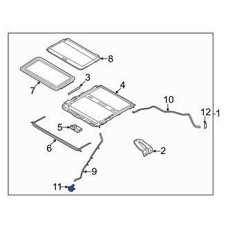 Infiniti OE - Front Sunroof Drain Hose Grommet