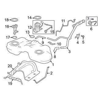 Infiniti OE - Fuel Tank Cap Tether Clip
