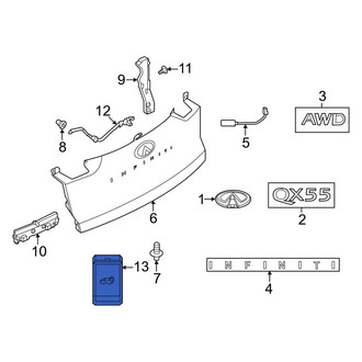 Infiniti OE - Rear Liftgate Latch Release Switch