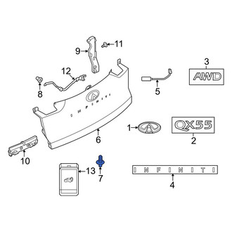 Infiniti OE - Liftgate Finish Panel Clip