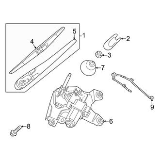 Infiniti OE - Lift Gate - Wiper & Washer Components