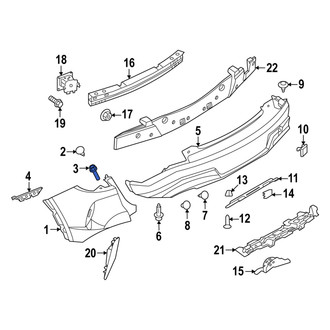Infiniti OE - Curtain Air Bag Bolt