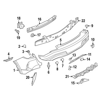 Infiniti OE - Rear Bumper - Bumper & Components
