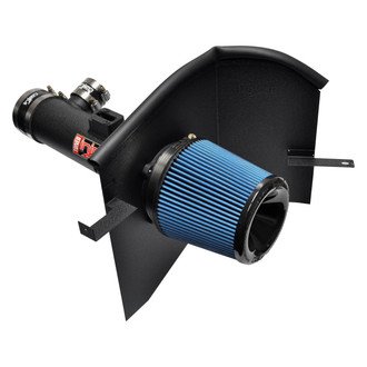 Injen® - PF Series Power-Flow Wrinkle Black Cold Air Intake System with Blue Filter