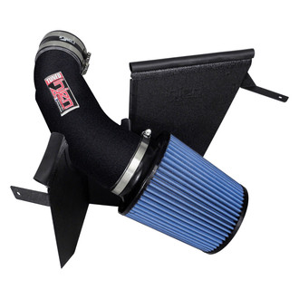 Injen® - PF Series Power-Flow Wrinkle Black Cold Air Intake System with Blue Filter