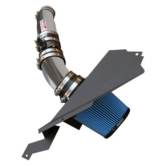 Injen® - PF Series Power-Flow Polished Silver Cold Air Intake System with Blue Filter