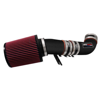 Injen® - PF Series Power-Flow Wrinkle Black Cold Air Intake System with Blue Filter