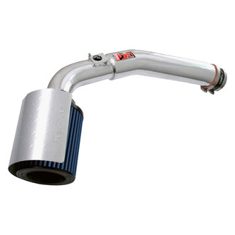 Injen® - PF Series Power-Flow Polished Silver Cold Air Intake System with Blue Filter